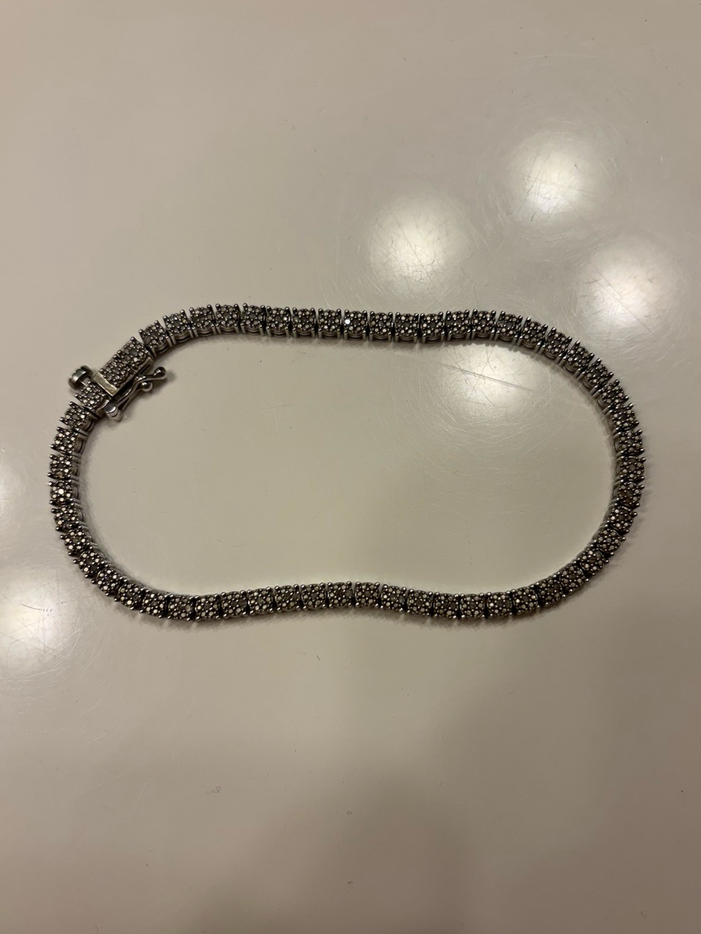 Effy Jewelry Diamond Chip Silver Tennis Bracelet